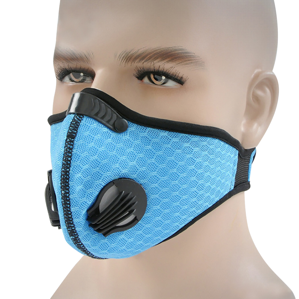 Reusable Outdoor Air Purifying Mouth Face Cover Haze Fog Face Mask with Filter 